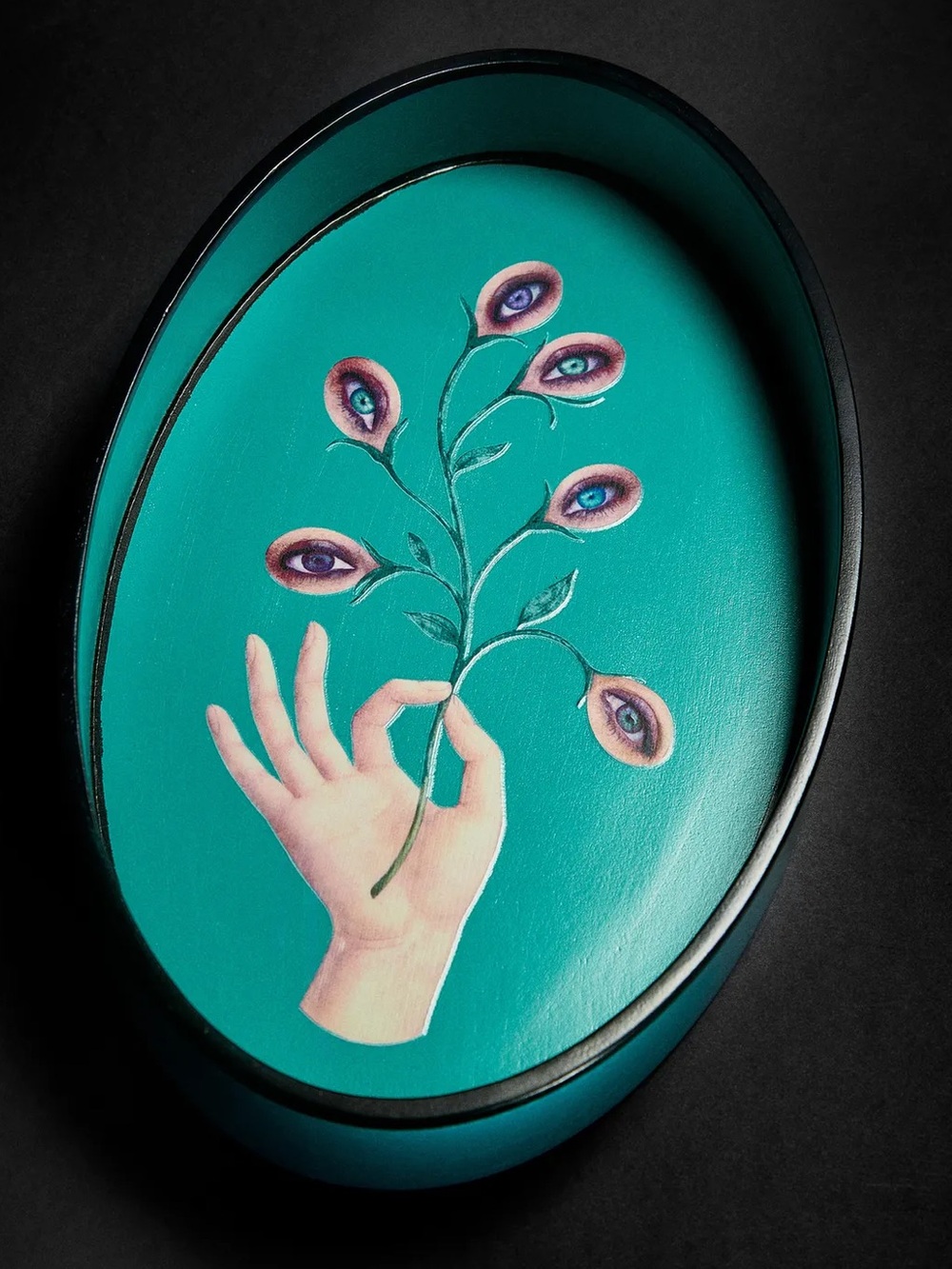 ZARA x MARISA BERENSON DECORATIVE TURQUOISE TRAY